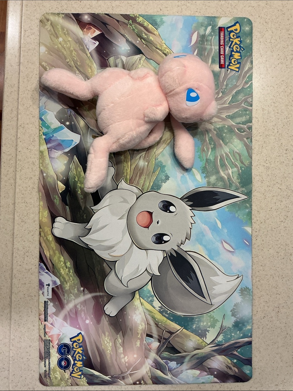 Pokémon plush and mat
